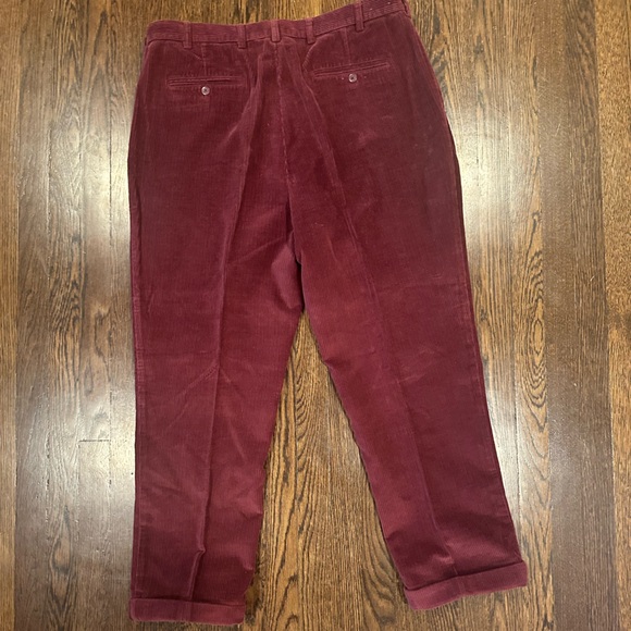 Jos. A. Bank Maroon/Burgundy Corduroy Pants 40/30 - Picture 4 of 4